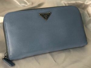 超美品　PRADA プラダ　長財布　ラウンドファスナー　LAGO