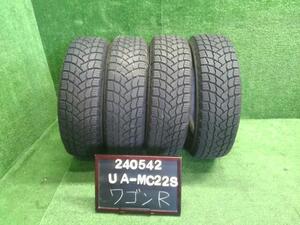 13インチ　冬　スタッドレスタイヤ　4本　21年MICHELIN　X-ICESNOW,155/65R13　ワゴンR（240542）