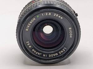 ★実用品★ リコー RICOH XR RIKENON 28mm F2.8 PENTAX ペンタックス Kマウント #1900_59_40