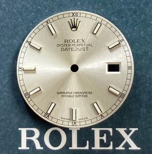 夜光ルミノバ 純正品 シルバー 文字盤 ロレックス116234 116200 116220 デイトジャスト メンズ ROLEX DATEJUST dial cal.3135 ダイヤル