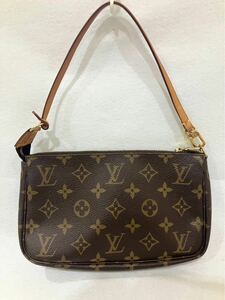 ルイヴィトン LOUIS VUITTON モノグラム ポシェットアクセソワール アクセサリーポーチ M51980 B-133467☆1円〜☆