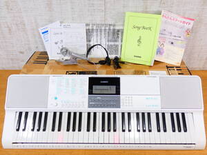 CASIO カシオ ココチモ 光ナビゲーションキーボード LK-516 61鍵盤 鍵盤楽器 譜面台・マイク・ヘッドフォン付 2019年製 ＠160(12)