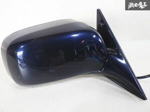 動作確認済み！！ トヨタ 純正 TSS10 クラウン コンフォート ドアミラー 右 運転席 カラーNo.8P8 ダークブルーマイカ 5ピン 棚27L