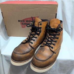 新品ソール交換済み 箱付き REDWING レッドウィング アイリッシュセッター 875 USA製 レースアップ レザー ワークブーツ 8.5 (26.5cm) 