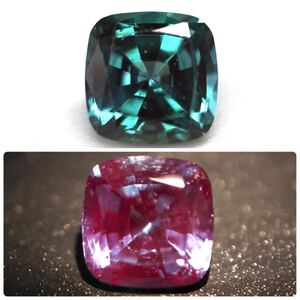 ソ付き!!カラーチェンジ効果!!1円〜!!☆アレキサンドライト1.88ct☆d 約7.08×7.07mm 裸石 宝石 alexandrite jewelry BA1/DE0 w4え12