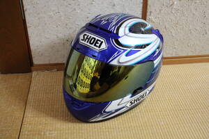 SHOEI　X-ELEVEN　ITOH　TC-2　BLUE/WHITE　伊藤真一　L　59ｃｍ　