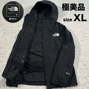 極美品 最上位モデルTHE NORTH FACE ノースフェイスマウンテンパーカー GORE-TEXゴアテックス NP61800黒 ブラック XL