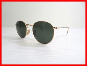 Ray Ban レイバン サングラス RB 3447 ROUND METAL 001 50□21-145 中古 2501★D-2439★