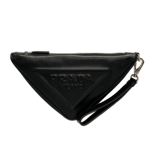 プラダ PRADA クラッチバッグ 1NE039 - レザー 黒 美品 バッグ