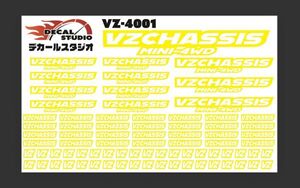 Decal Studio　ミニ四駆　VZシャーシ ステッカー4001黄色