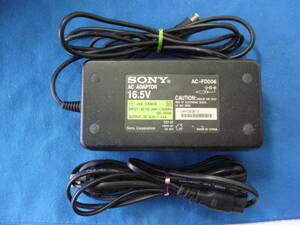 ソニー SONY 純正 ACアダプター 16.5V 3.9A 外径約6mm ■AC-FD006■ KLV-14AP2/14SP2/15AP2/15SP2/15SR1/17HR1等用 通電確認済み　A4