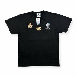 新品タグ付/未使用◆CANTERBURY カンタベリー ラグビー ワールドカップ JAPAN 2019 半袖 Tシャツ M /黒/ブラック