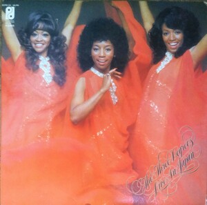 スリー・ディグリーズ・ライブ・イン・ジャパン 2LP国内盤 ライナー/カレンダー 天使のささやき THREE DEGREES LIVE IN JAPAN 1973 LP