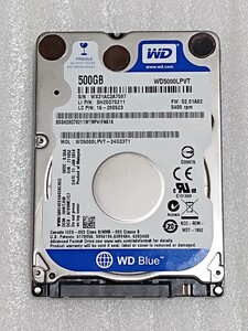 Western Digital ウエスタンデジタル 内蔵 HDD 2.5インチ WD5000LPVT 500GB