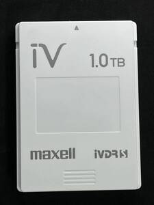 ★ 動作品 ★ 1TB ★　iVDR-S　カセットハードディスク　マクセル/maxell　ホワイト　1TB　HDD アイヴィ 動作品　M-VDRS IVDRS Wooo対応 ②