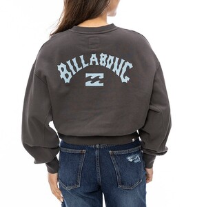 【SALE】★送料無料★2024秋冬 新品【BILLABONG/ビラボン】ARCH LOGO SWEAT CREW トレーナー OFB レディースM BE014005