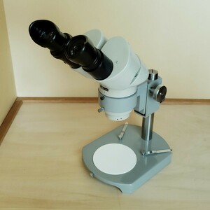 店舗保管品 NIKON ニコン 実態顕微鏡 双眼式 OBJ.2x 接眼レンズ 10x 時計店 現状品