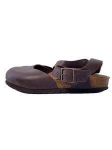 BIRKENSTOCK◆サンダル/22.5cm/BRW/レザー