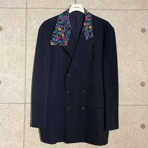 ONtheCORNER ITEM No.1547/COMMEdesGARCONS HOMMEPLUS コムデギャルソンオムプリュス フラワーラペル ダブルジャケット 88aw size:M