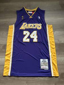 NBA ロサンゼルス レイカーズ バスケユニフォーム コービー・ブライアント レプリカ L 紫パープル Mitchell & Ness ミッチェルアンドネス製