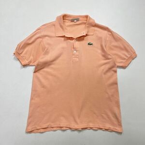 70 CHEMISE LACOSTE シュミーズ ラコステ 半袖 ポロシャツ 文字ワニ刺繍 サイズ40 鹿の子 コットン レディース 40527G