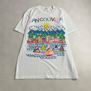 ヴィンテージ 半袖Tシャツ シングルステッチ　90s　USA古着好き　レトロ 　白