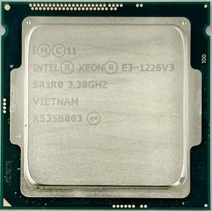 ★動作良好品★Intel Xeon E3-1226 V3 3.30GHz SR1R0 LGA1150★①