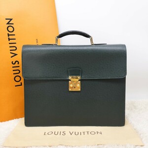 正規品 LOUISVUITTON ルイヴィトン ヴィトン ビジネスバッグ ブリーフケース ハンドバッグ セルヴィエット モスコバ タイガライン M30034