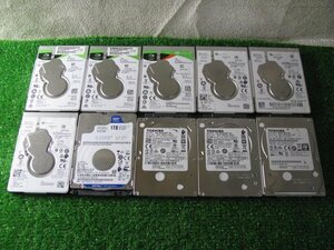 KA4890/2.5インチHDD 10台/TOSHIBA,WD,Seagate 1TB