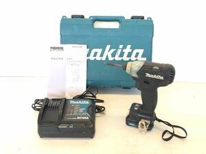 makita マキタ TD111D 充電式インパクトドライバー 10.8V 軽量 コードレス バッテリー 充電器付き 電動工具 ブラック 黒