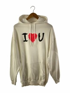 BALENCIAGA◆Over Sweatshirt With I Love You/XS/コットン/ホワイト/TJVL6