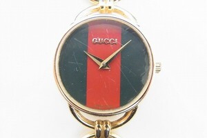 K447-Y33-421◎ GUCCI グッチ 6000.2.L レディース クォーツ 腕時計 現状品① ◎