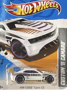 新品未開封 保管品 旧ロゴ Mattel マテル Hot Wheels ホットウィール ミニカー HW CODE Cars12 CUSTOM 11 CAMARO カスタム カマロ/299