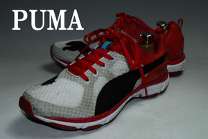 ATX802/最終価格！他でも出品中！早い者勝ち！PUMA/プーマ/白/黒/赤/27.5㎝/US9.5/ロー/良品/スニーカー/存在感抜群！注目の１足！