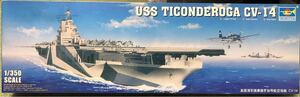 トランペッター 1/350 アメリカ海軍 タイコンデロガ USS TICONDEROGA CV-14 未組立 プラモデル