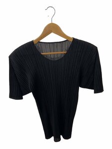 PLEATS PLEASE ISSEY MIYAKE◆Tシャツ/4/ポリエステル/BRW/無地/pp93-jk021