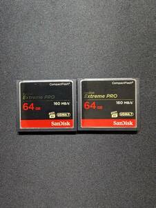 SanDisk Extreme pro 64GB CompactFlash 160MB/s ２枚 ②