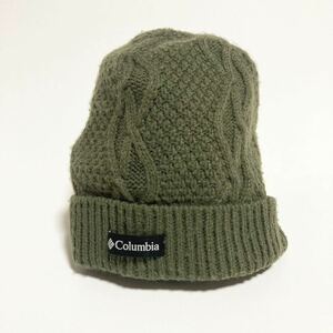 Columbia ☆ 秋冬 取り扱いしやすい◎ ニット キャップ ビーニー アクリル ニット帽 ユニセックス オリーブ アウトドア コロンビア■SHWN14