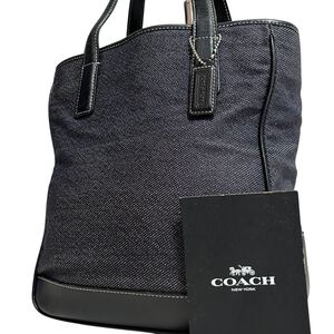 1円～【入手困難品】定価10万円 コーチ COACH トートバッグ ビジネスバッグ ブリーフケース 2way レザー メンズ レディース ブラック 黒