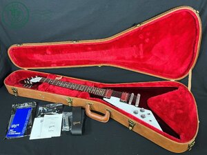 AL0604611　■ 1円~ Gibson USA ギブソン レフティー フライングV エレキギター チェリー 180047405 ケース付き 弦楽器