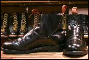 【9E 良品 93年】レッドウィング 8193 サイドゴア 黒 ブラック ポリッシャプルレザー チェルシー ブーツ redwing HOPESMORE