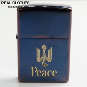 ZIPPO/ジッポー Peace/ピース ブルーチタン/2000年製 /UPK