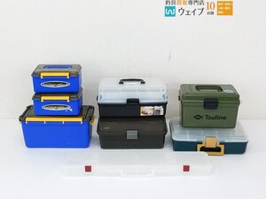 メイホウ ウォーターガード No.36・ウォーターガード No.72・アステージ パワーブラック 350G2 他 計8点 タックルボックスセット