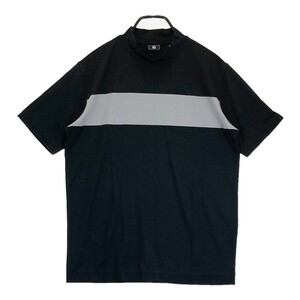 【新品】FOOT JOY フットジョイ 2024年モデル モックネック 半袖Tシャツ ブラック系 M [240101292934] ゴルフウェア メンズ