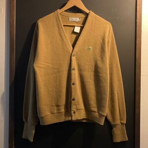 ビンテージ ヴィンテージ ラコステ LACOSTE IZOD ニット カーディガン ニットカーディガン 80s 80年代 USA製 