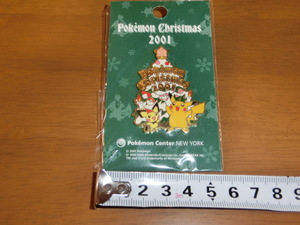 ポケモンセンター　ニューヨーク　pokemon　Christmas　2001　ピンズ？　ポケモンクリスマスピンズ
