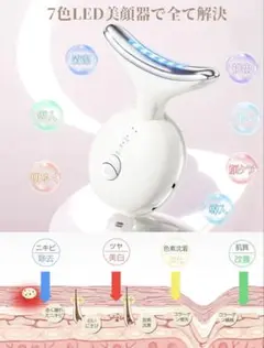 【新品・未使用】美顔器 フェイスケア 多機能 軽量 持ち運び USB充電