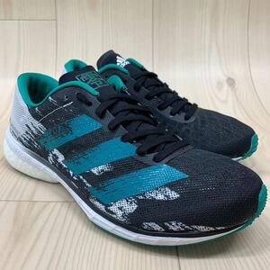 JFK3 adidas アディダス adizero アディゼロ RC2 ランニングシューズ スポーツシューズ メッシュ ブラック グリーン メンズ 25cm