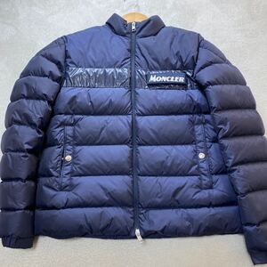 【未使用・極美品】 MONCLER モンクレール メンズ ダウンジャケット SERVIERES ロゴワッペン ネイビー 1 19AW