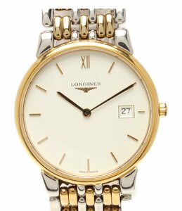 訳あり ロンジン 腕時計　 グランドクラシック L5.632.3 クオーツ ホワイト メンズ LONGINES [0604]